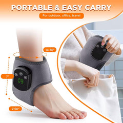 Ergonomic ankle brace on the Cordless Ankle Massager for secure fit.