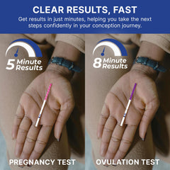 CorDx LH surge indicator helps identify peak fertility days.