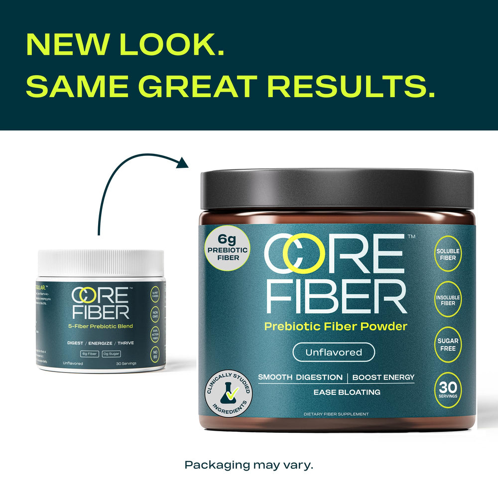 Core Fiber travel pack shows portable daily fiber for journeys.