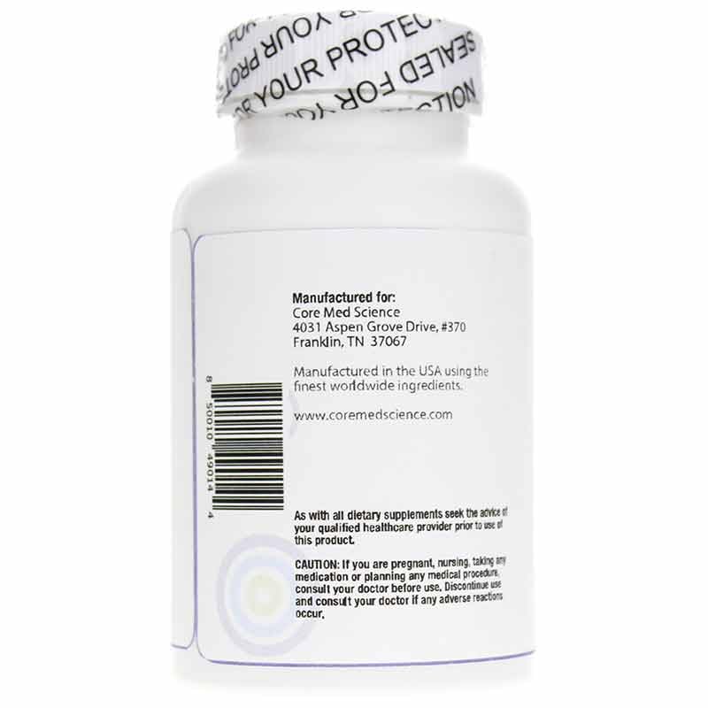 Core Med Science berberine capsules in hand for easy swallowing