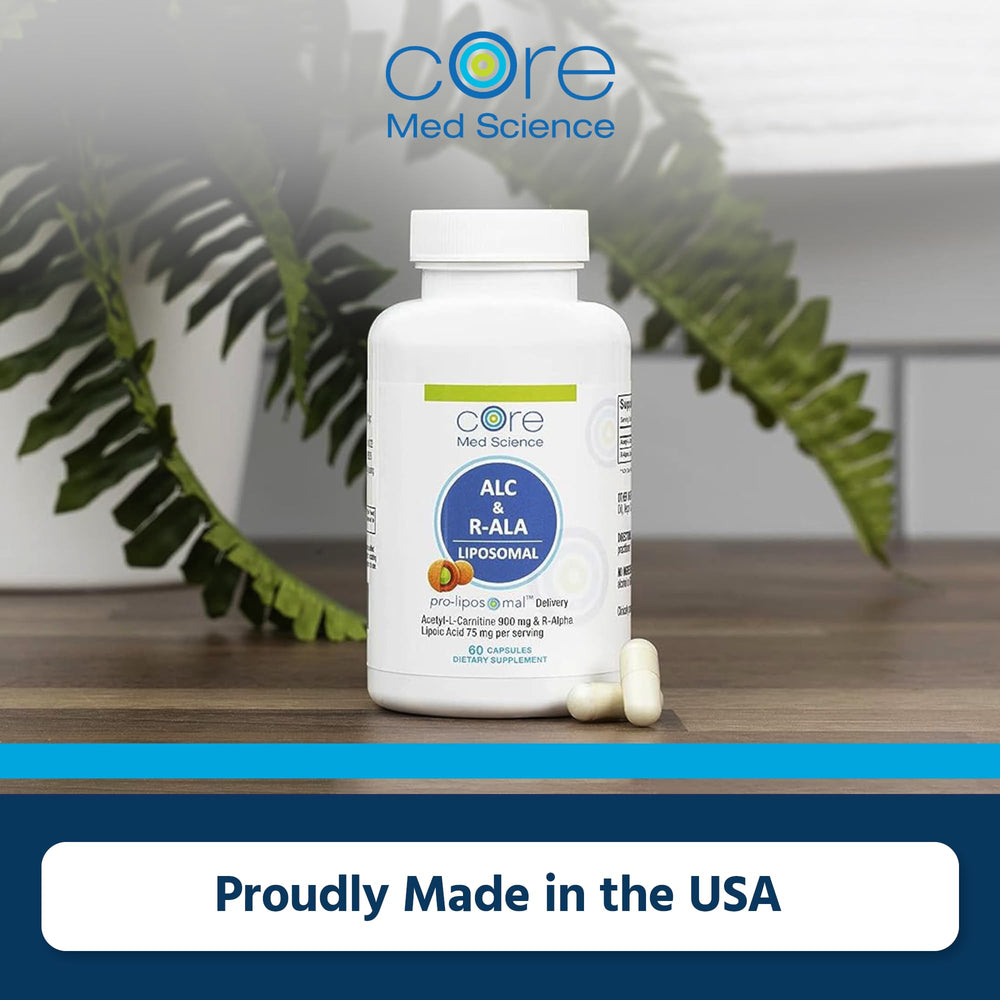 Core Med Science packaging communicates a trusted non-GMO formula for daily routines
