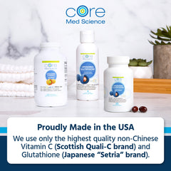 Non-GMO, allergen-free formula designed for clean daily use by Core Med Science.