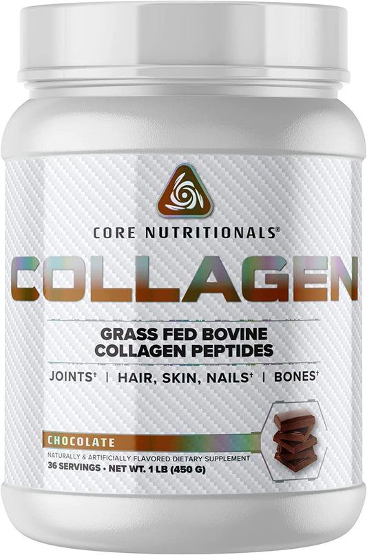 Core Nutritionals hydrolyzed collagen peptides bottle pour for easy daily use