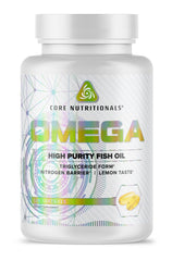 Core Nutritionals Omega High Purity Fish Oil bottle for daily omega-3 support.
