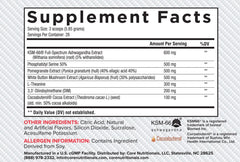 Core Nutritionals Platinum Hard label front showing key ingredients.