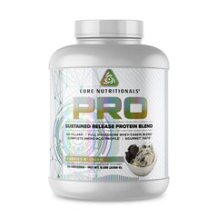 Core Nutritionals Pro sustained-release whey bottle front supports daily fueling and recovery