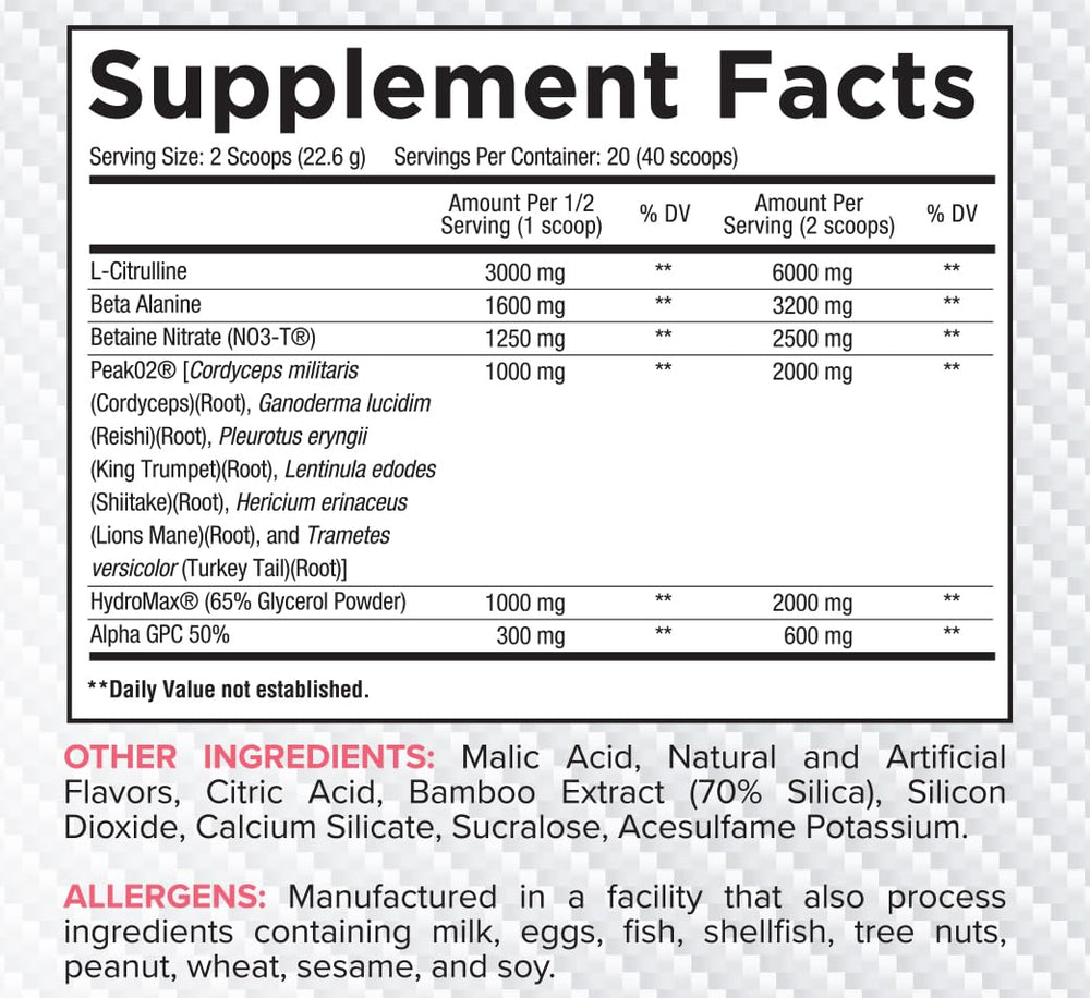 Core Nutritionals Pump in gym setting suggesting enhanced pump during training