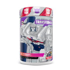 Core Nutritionals Energon pre workout bottle front for focused training.
