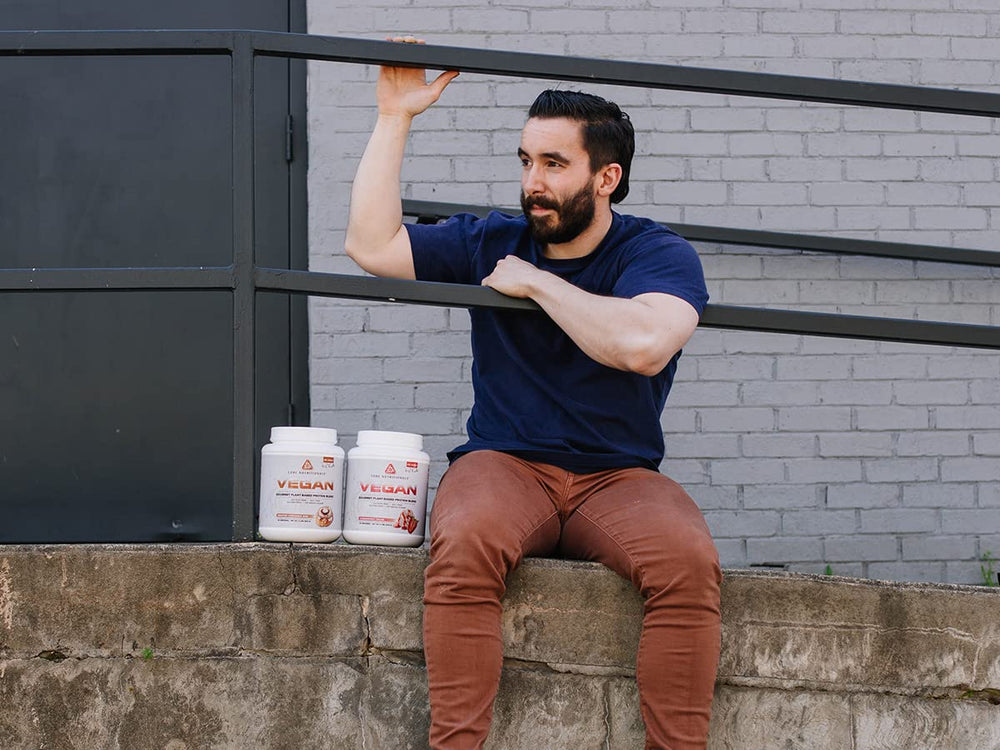 Vegan BCAAs paired with Core VEGAN for a complete amino profile in plant drinks.