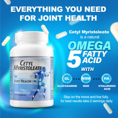 CoreCeutimin Cetyl Myristoleate ingredients with glucosamine, MSM, and hyaluronic acid