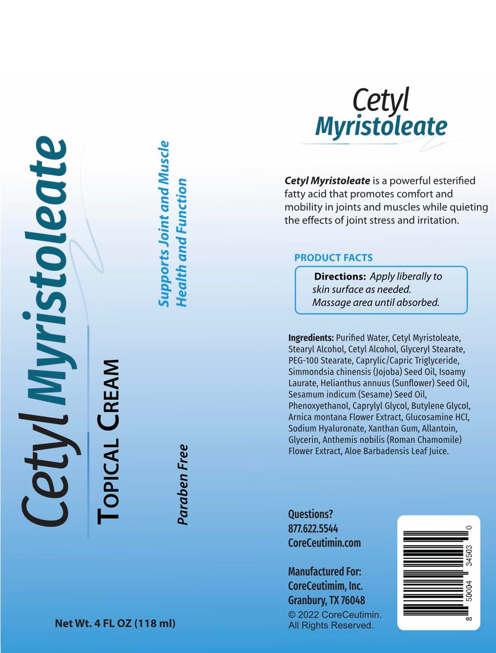 CoreCeutimin packaging shows USA manufacturing for trusted quality.