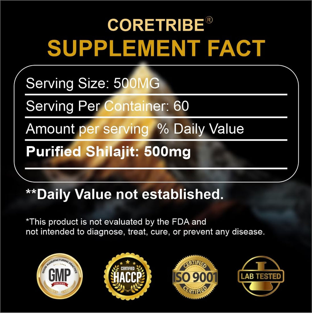 Coretribe Royal Shilajit Resin spoon-dispense ready for easy daily dosing.