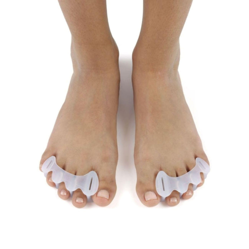 Correct Toes toe-spacer worn during activity to support toe splay.