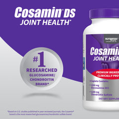 Cosamin DS bottle on a clean kitchen counter ready for daily use