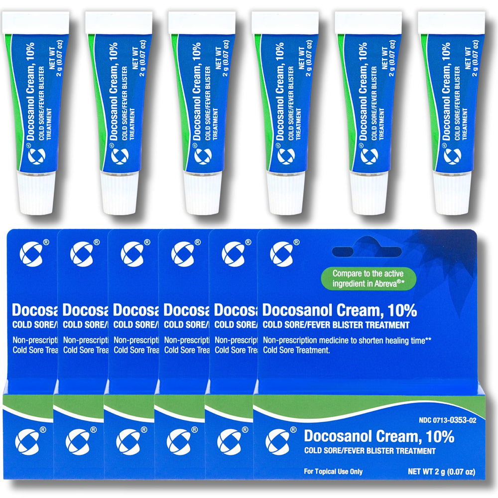 Cosette Pharmaceuticals Docosanol 10% tube for face and lips delivers easy cold sore treatment on the go