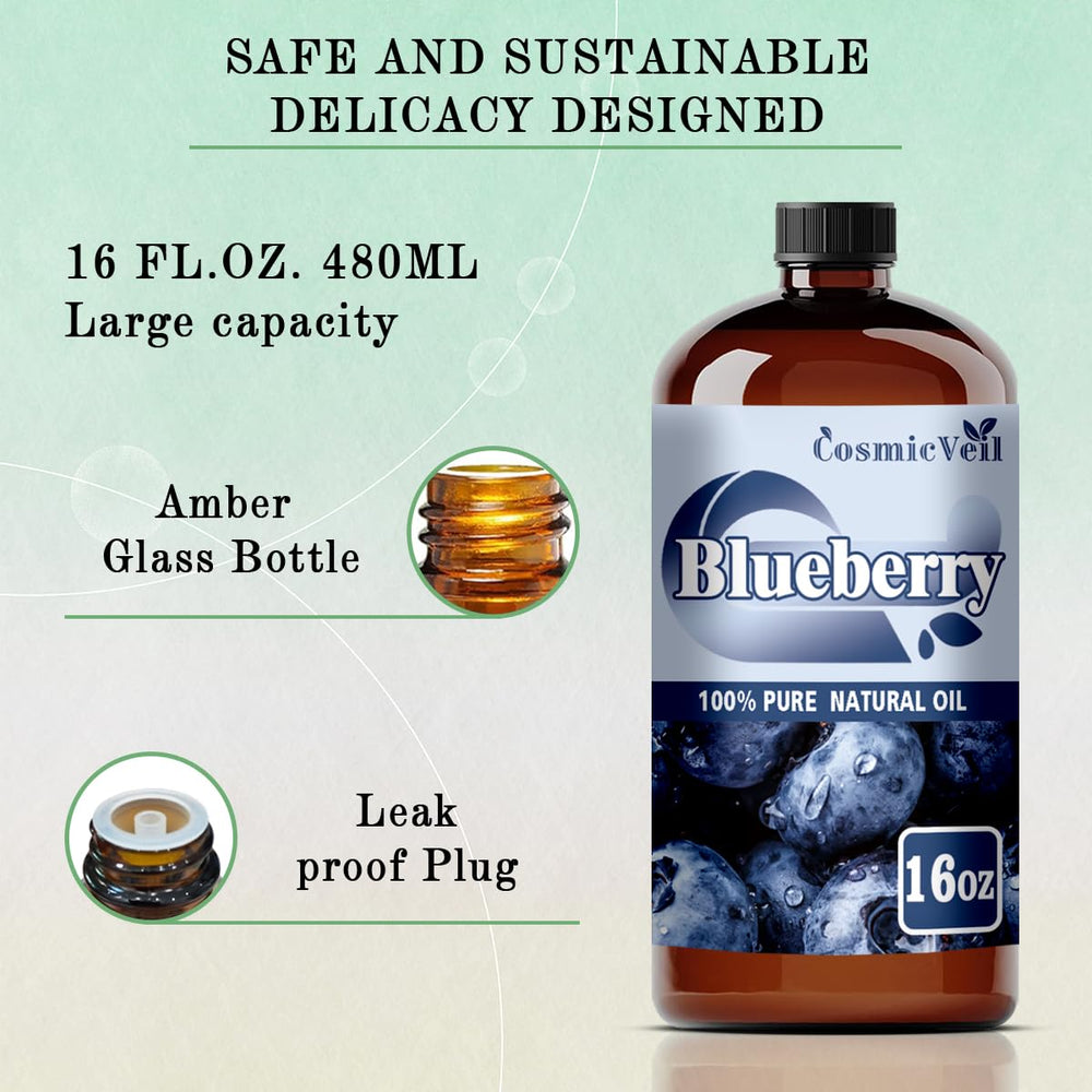 CosmicVeil Blueberry oil for candles and soaps, ideal for DIY projects.