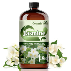CosmicVeil Jasmine oil in amber bottle ready for diffusion.
