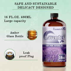 CosmicVeil Lavender Oil for DIY cleaners and fragrant home spaces.
