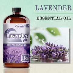 CosmicVeil Lavender Oil with dropper cap for precise, mess-free use.