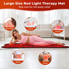 Cosnyu red-light therapy pad curved design hugs the body for even exposure.