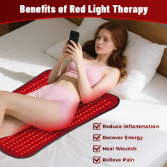 Cosnyu Red Light Therapy Mat controller-display with easy timer and brightness control.
