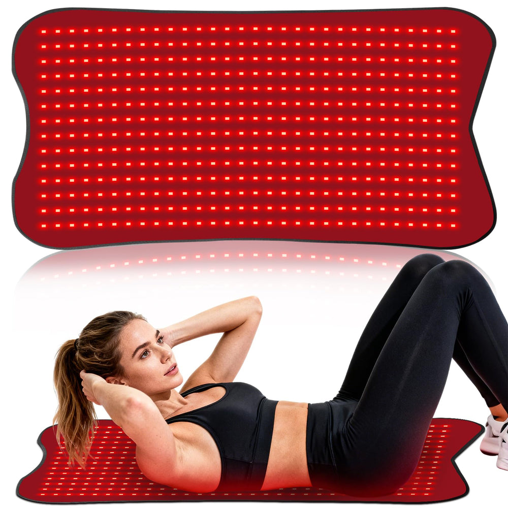 Cosnyu Red Light Therapy Mat coverage-curve for full-body contact and even heat.