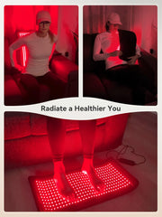 Cosytime red light therapy mat neck delivers targeted relief on sensitive areas with gentle light.