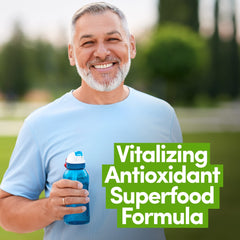 Country Farms lifestyle shot features a healthy routine with the supplement