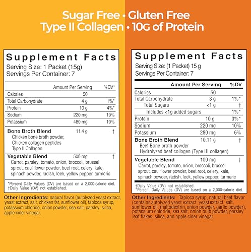 Country Farms Skinny Broth packets for quick, on-the-go protein.
