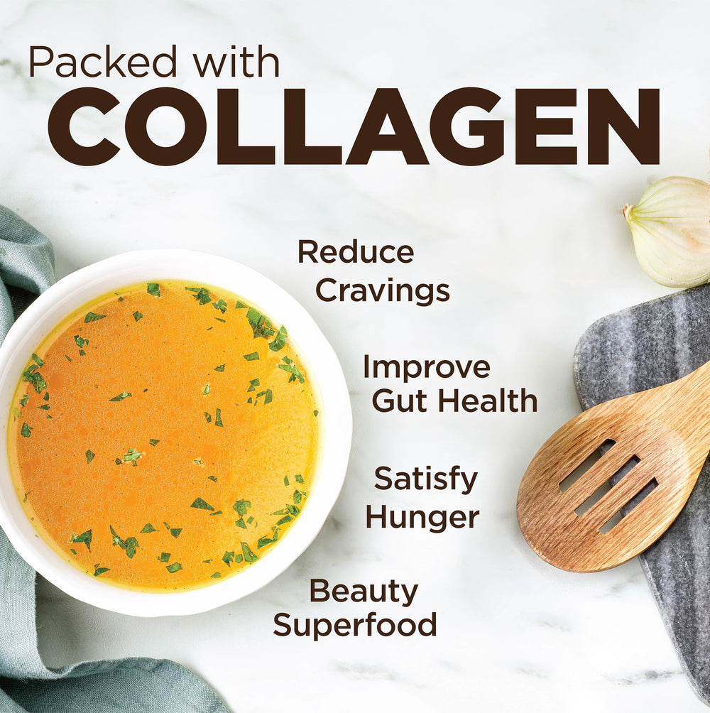 Country Farms Skinny Broth powder dissolves easily for on-the-go nutrition