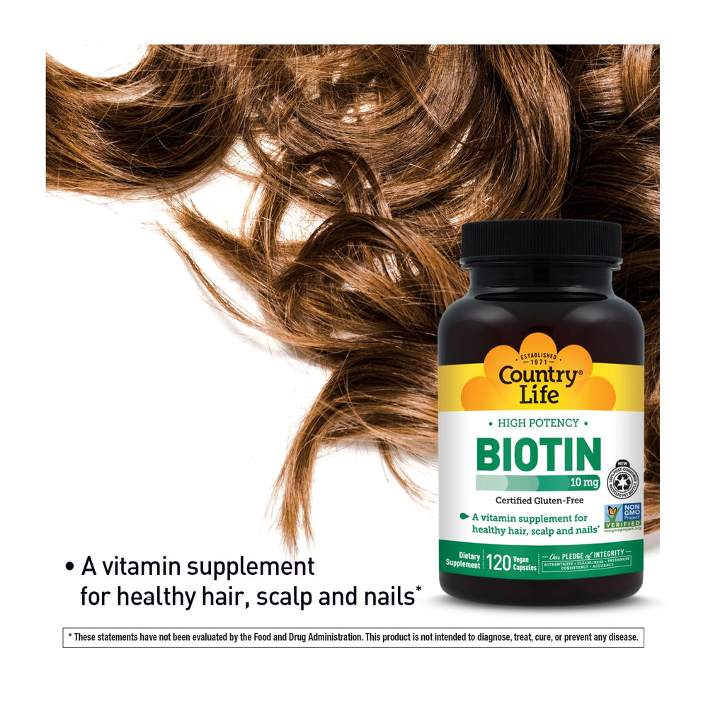 Country Life biotin energy metabolism illustration showing potential metabolic support