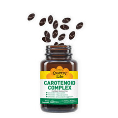 Country Life Carotenoid Complex vegetable blend ingredient imagery highlighting beta-carotene