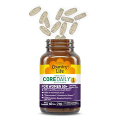 Country Life CORE Daily-1 bottle back label shows complete daily nutrition