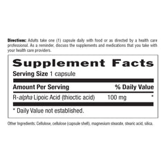 Country Life R-Alpha Lipoic Acid Complex packaging is recyclable and eco-friendly.