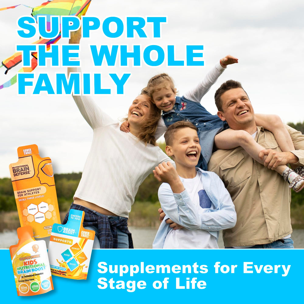 Cover Three Brain Assist family-friendly formula suitable for daily routines