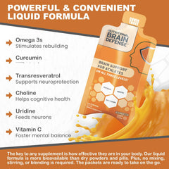 Cover Three doctor-formulated brain supplement conveys scientific credibility