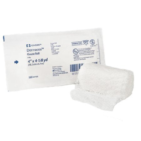 COVIDIEN Dermacea gauze roll 3-ply, soft and absorbent for secure dressings and mild support