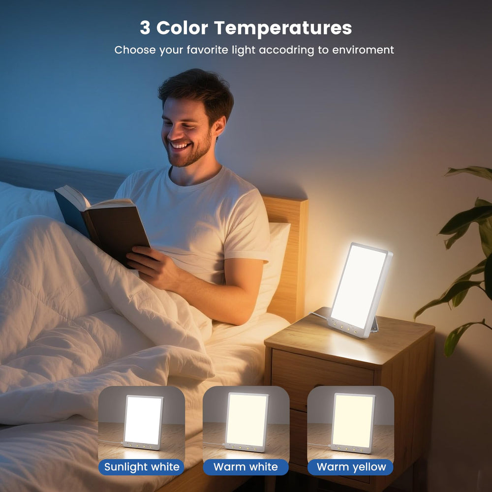 COVO lamp displaying three modes for personalized sessions