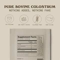 Grass-fed Cowboy Colostrum from pasture-raised cows.
