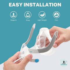 CPAPi Solutions F20 cushion demonstrates reduced air leaks for quieter therapy.