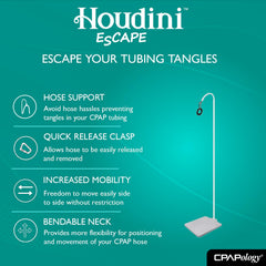 CPAPology Houdini Escape quick-release clasp for easy hose removal
