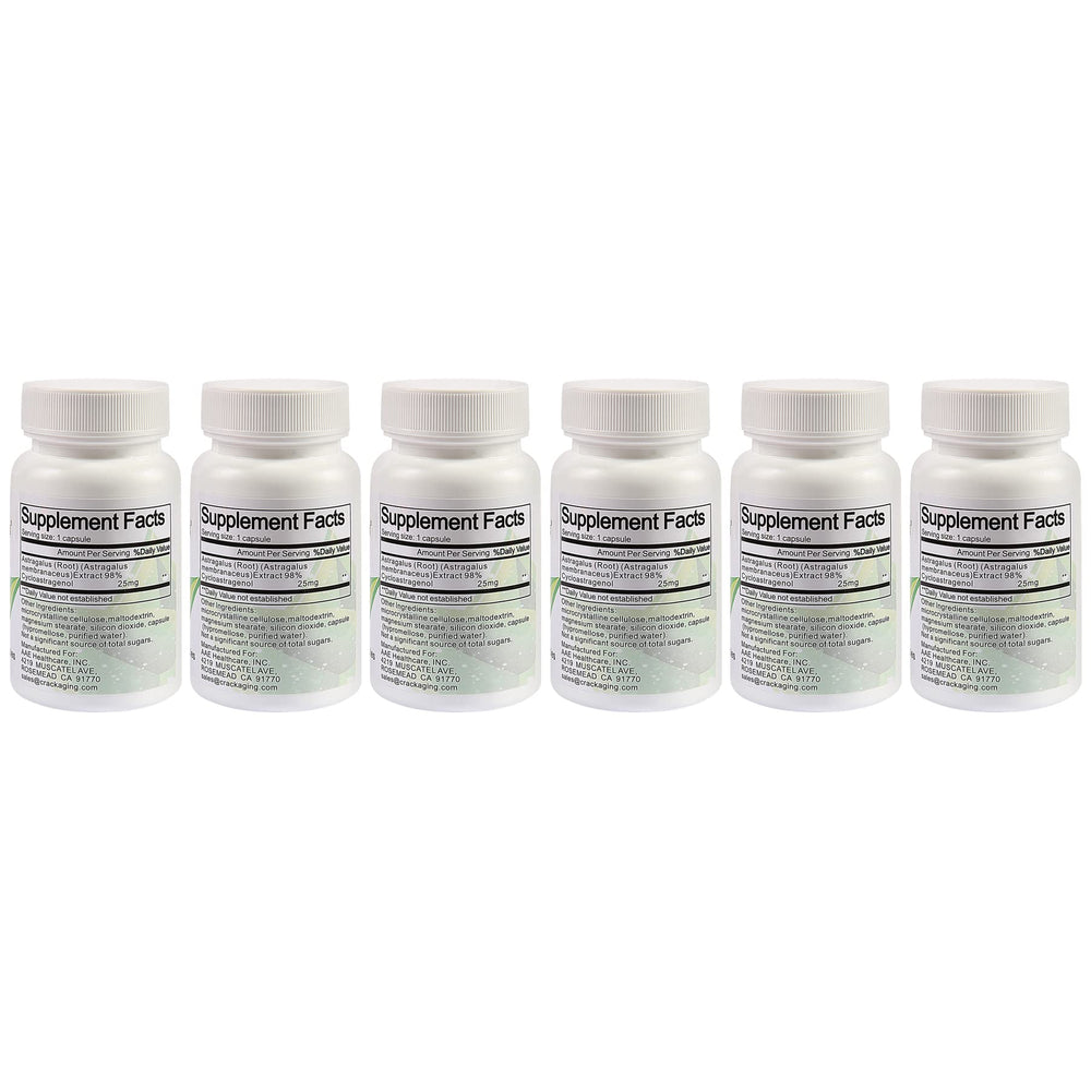 Crackaging Cycloastragenol enteric-coated veggie capsules for enhanced absorption.