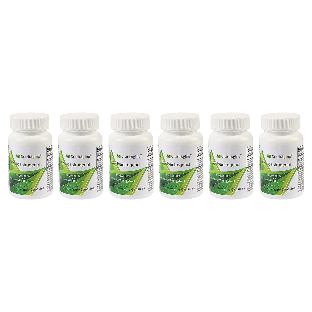 Crackaging Cycloastragenol bottle pour demonstrates daily use and potential immune support