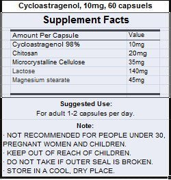 Crackaging Cycloastragenol capsules close-up for daily energy support