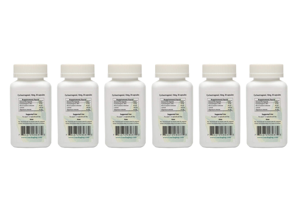 Crackaging Cycloastragenol veggie capsule design for safe delivery