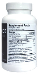 Crait Nitric Oxide Lozenges label detail emphasizes zinc and vitamin C benefits.