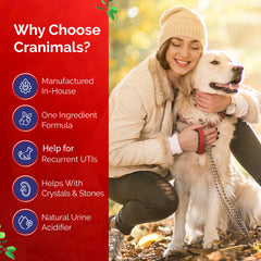 Cranimals Cranberry Powder label closeup emphasizes organic, additive-free formula.