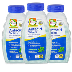 Create and Bundle antacid chewable tablets 750 mg wintergreen, fast heartburn relief on the go.