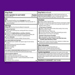 Sticker included with Create and Bundle Equate Omeprazole packaging.