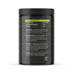 CreaTea lemon tea cup suggests a refreshing, post-workout energy and recovery ritual.